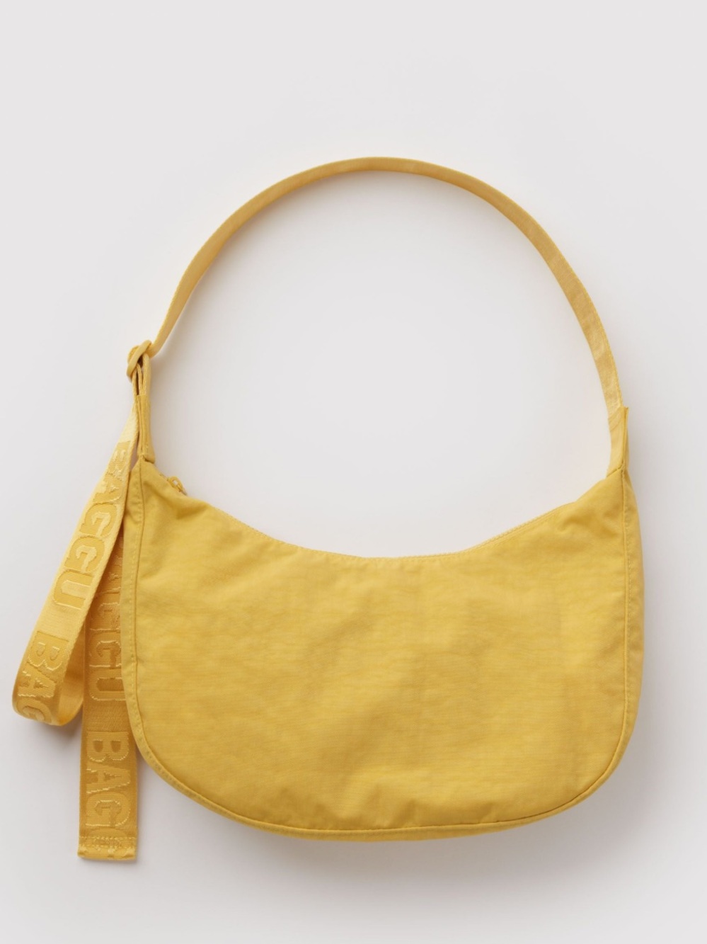 BAGGU Medium Nylon Crescent Bag In Sunflower